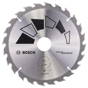 Panza de ferastrau circular pentru lemn BOSCH Standard ,D 180 mm ,latime taiere 2.2 mm ,numar dinti 24 ,orficiu prindere 30 20 mm foto