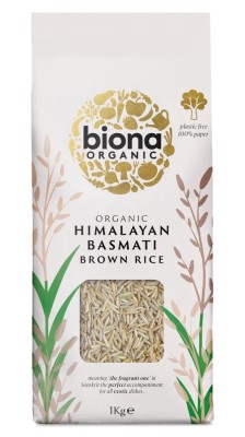 Orez basmati brun bio 1kg Biona foto