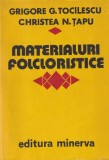 Grigore G. Tocilescu, Christea N. Tapu - Materialuri folcloristice, volumul 3
