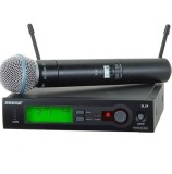 Microfon Wireless Profesional Shure SLX2/Beta 58A, Selecție Automată a Frecvenței, Sistem Audio, Ecran LCD, karaoke