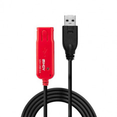 Cablu prelungitor activ USB Lindy LY-42782, 12m, USB 2.0