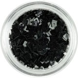 Decorațiune pentru unghii - pătrate negre cu gaură, INGINAILS