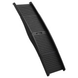 Cumpara ieftin Rampa pliabila pentru caini, negru, 153x40x12,5 cm, plastic