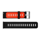 Cumpara ieftin Curea silicon compatibila Samsung Galaxy Watch 46mm, Telescoape QR, Negru/Rosu