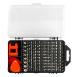 Set surubelnite de precizie Torx cu biti, 115 piese, 98 capete interschimbabile, etui, penseta, prelungitoare, AMiO 03135