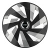 Set 4 Capace Roti, potrivite jantelor de R15, pentru Smart, model vector black and silver, Autohelix MSA