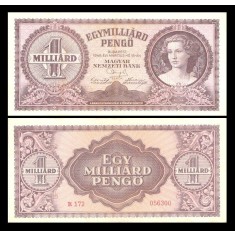 Ungaria 1946 - 1 miliard pengo, circulata