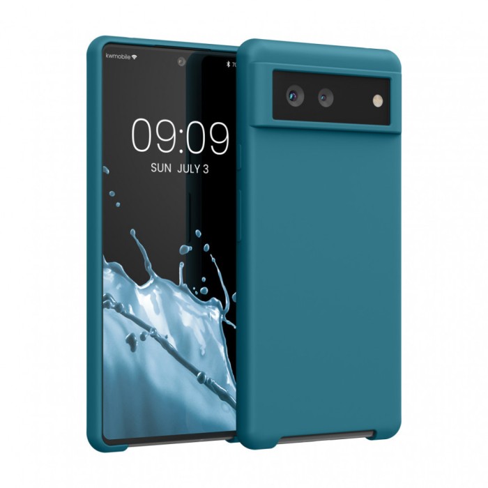 Husa pentru Google Pixel 6, Silicon, Verde, 55480.57, kwmobile