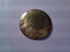 Capac interior de ceas buzunar , metal aurit (posibil argint ) , d=3,4cm , 4g