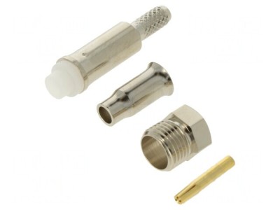 Adaptor FME Straight Jack Hexagonal Nickel Plated RG174A/U foto