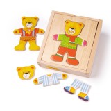 Joc de potrivire - domnul Urs PlayLearn Toys, BigJigs Toys