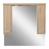 Cumpara ieftin Dulap suspendat cu oglindă Nerva 105 cm, stejar Sonoma