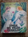 NESTOR URECHIA - ZANELE DIN VALEA CERBULUI , ILUSTRATII GH. MARINESCU , 1987 ( CARTONATA ) ( CARTONATA ) , CU SUPRACOPERTA STARE FOARTE BUNA