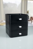 Cumpara ieftin Organizator de machiaj OMS-001 Negru 20x20x22 cm