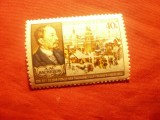 Serie 1 val. - 100 Ani Pictor A. Vasnetov URSS 1956 , sarniera, Nestampilat