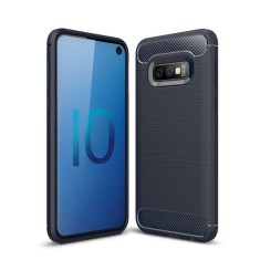 Husa TPU OEM Carbon pentru Samsung Galaxy S10e G970, Bleumarin