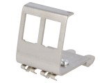Clemă de fixare Keystone pentru şină DIN, 2 porturi