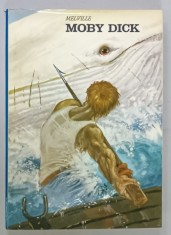 MOBY DICK di MELVILLE , TEXT ADAPTAT IN LIMBA ITALIANA , illustrazioni B. BODINI , 1971