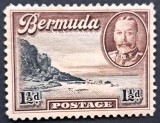Bermuda &ndash; timbru colonial 1&frac12;d &ndash; scenă marină, stare foarte bună