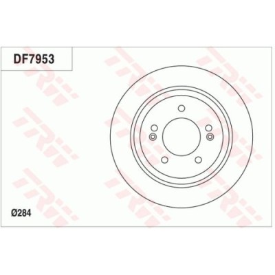 Set discuri frana spate TRW Hyundai Grandeur (Hg) 01.2011- I30 11.2016- Ioniq (Ae) 2016- Kona (Os) 2017-; Kia Ceed (Cd) 2018- Optima (Jf) 2015- Optim foto