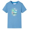 Tricou pentru copii, albastru mediu, 116, vidaXL