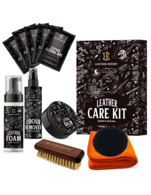 Set Ingrijire Pielea Moto LEATHER EXPERT Leather Care Kit Biker&amp;#039;s Edition 2x250ml foto
