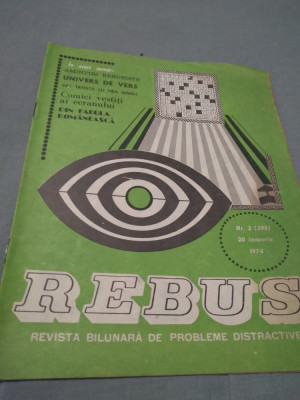 REVISTA REBUS NR.2 /20 IANUARIE 1974 foto