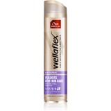 Wella Wellaflex Fullness Volume fixativ pentru păr cu fixare foarte puternică pentru flexibilitate si volum 250 ml