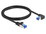 Patch cord S/FTP Cat 6a, RJ45 unghi dreapta, 1 m