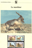 Uzbekistan 1995 - Markhor, Set WWF, 6 poze, MNH, (vezi descrierea), Nestampilat