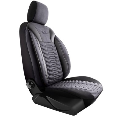Set Huse Scaune Auto Panda Paris, negru gri, 11 piese foto