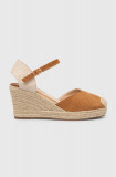 Answear Lab espadrile culoarea maro, toc pana