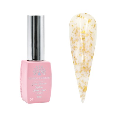 Baza cauciuc cu folie pentru unghii, Opal, Global Fashion, 8ml, 07 foto