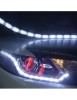 Lumini de zi flexibile cu semnalizare progresiva, dinamica (tip Audi) cu 16 module efect Matrix flow, Xenon Bright