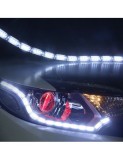 Lumini de zi flexibile cu semnalizare cu 16 module cu leduri V2, Xenon Bright