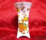VAZA PORTELAN BAREUTHER WALSDASSEN BAVARIA CU DECOR FLORAL 15 CM