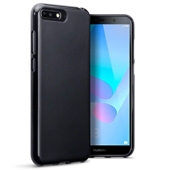 Husa pentru Huawei Y6 2018, GloMax Perfect Fit, Negru
