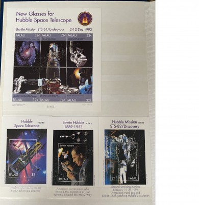 PC10 - PALAU 1998 COSMOS/ Spatiu/ Telescop Hubble 4 X Bloc MNH foto