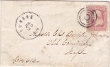 AMS @ - PLIC SUA 1861 stampila GORHAM, FRANCATURĂ SIMPLĂ, francat cu 3 Cents MICHEL 18 - 1861/1869