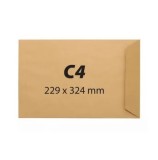 Cumpara ieftin Plic C4 RTC, 229 x 324 mm, kraft, siliconic, 25 buc/set