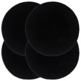Cumpara ieftin Naproane, 4 buc., negru, 38 cm, bumbac, rotund