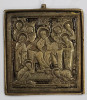 Iisus pe Tronul Slavei, Icoana din bronz, Atelier Rusia, cca. 1900