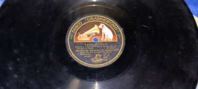 placa pt. gramofon / patefon DISCO GRAMOFONO - TANNHAUSSER - partea 3 si 4 - foto