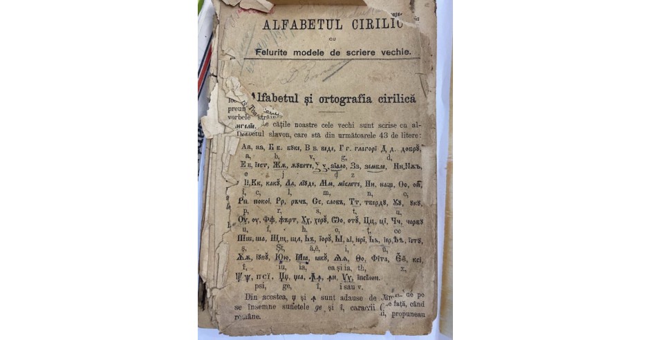 1897 Alfabetul chirilic urmat de note istorice si de felurite modele de ...