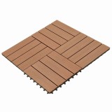 vidaXL Plăci pentru Deck 22 pcs Maro 30 x 30 cm Lemn compozit 3444827