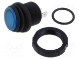 Comutator Rocker SPST 2 poziții ON-OFF 16A 250V albastru IP68 Canal Electronic