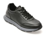 Pantofi sport EPICA negri, LN45, din piele naturala