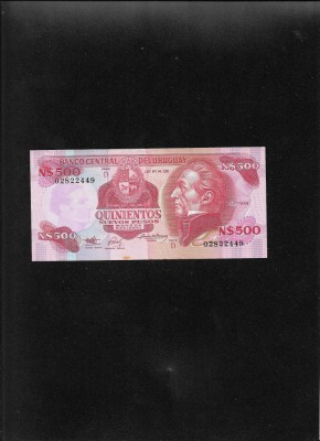 Uruguay 500 nuevos pesos 1990 seria02822449 foto