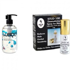 Pachet Lubrifiant Lubido 250ml + Spray Stud 100 Original##