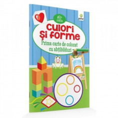 Culori Si Forme - Prima Carte De Colorat Cu Abtibilduri 2 Ani+ foto